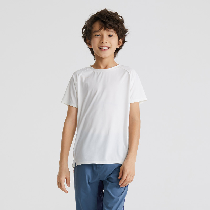 Plain Crew Neck Running Spors Kids T-shirts