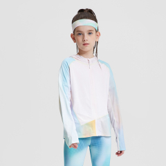 Ice-Skin Kids' Outdoor Sports Hoodie with SPF Protection