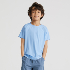 Plain Crew Neck Running Spors Kids T-shirts