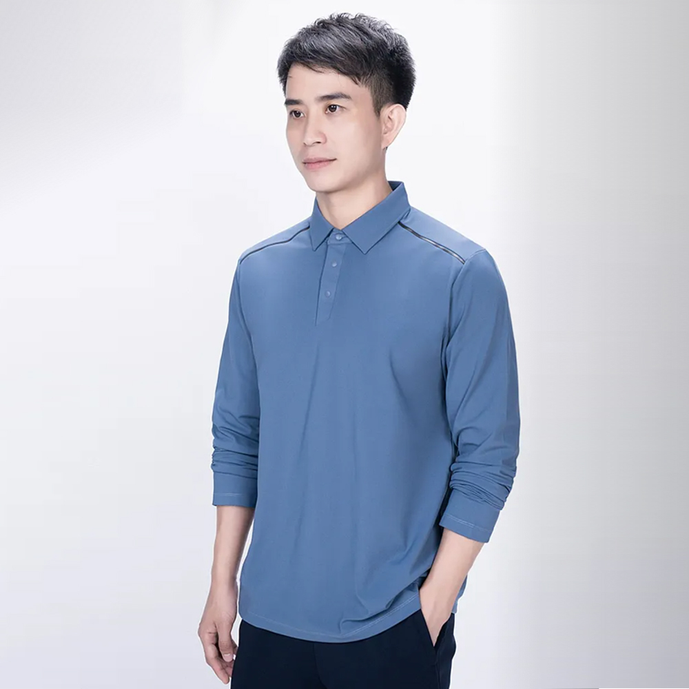 Men's Casual Long Sleeve Polo Shirts
