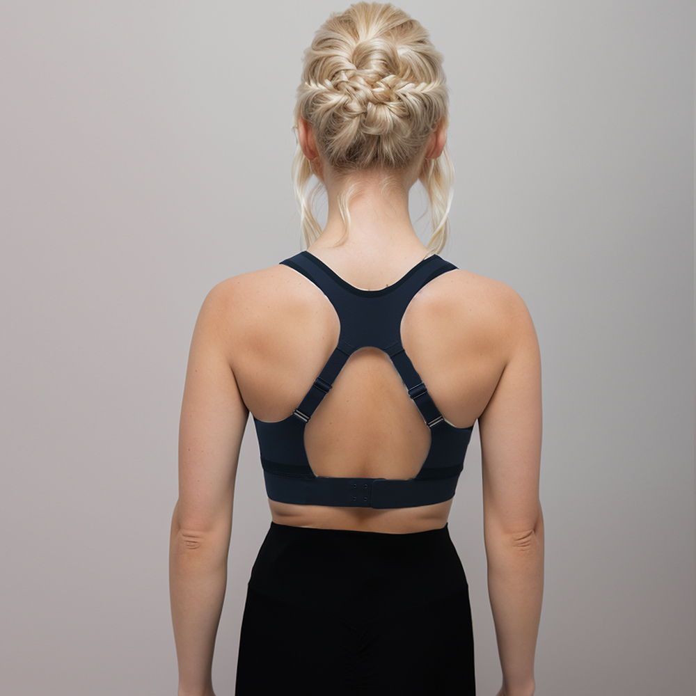 Custom Bonded Technology Cross Back Yoga Sports Push Up Bra