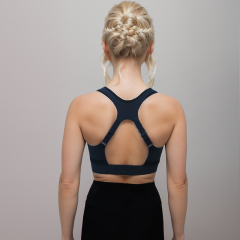 Custom Bonded Technology Cross Back Yoga Sports Push Up Bra