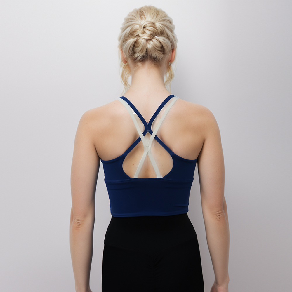 Custom Spaghetti Strap Sleeveless Tank Crop Tops Sports Bra