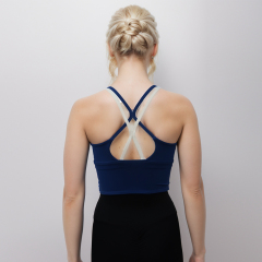 Custom Spaghetti Strap Sleeveless Tank Crop Tops Sports Bra