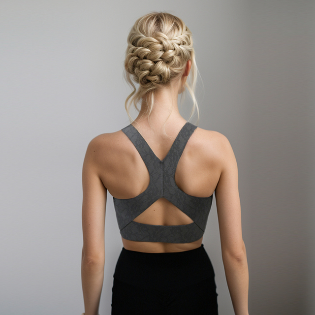 Custom Bonded Seamless Printed Sports Bra Activewear