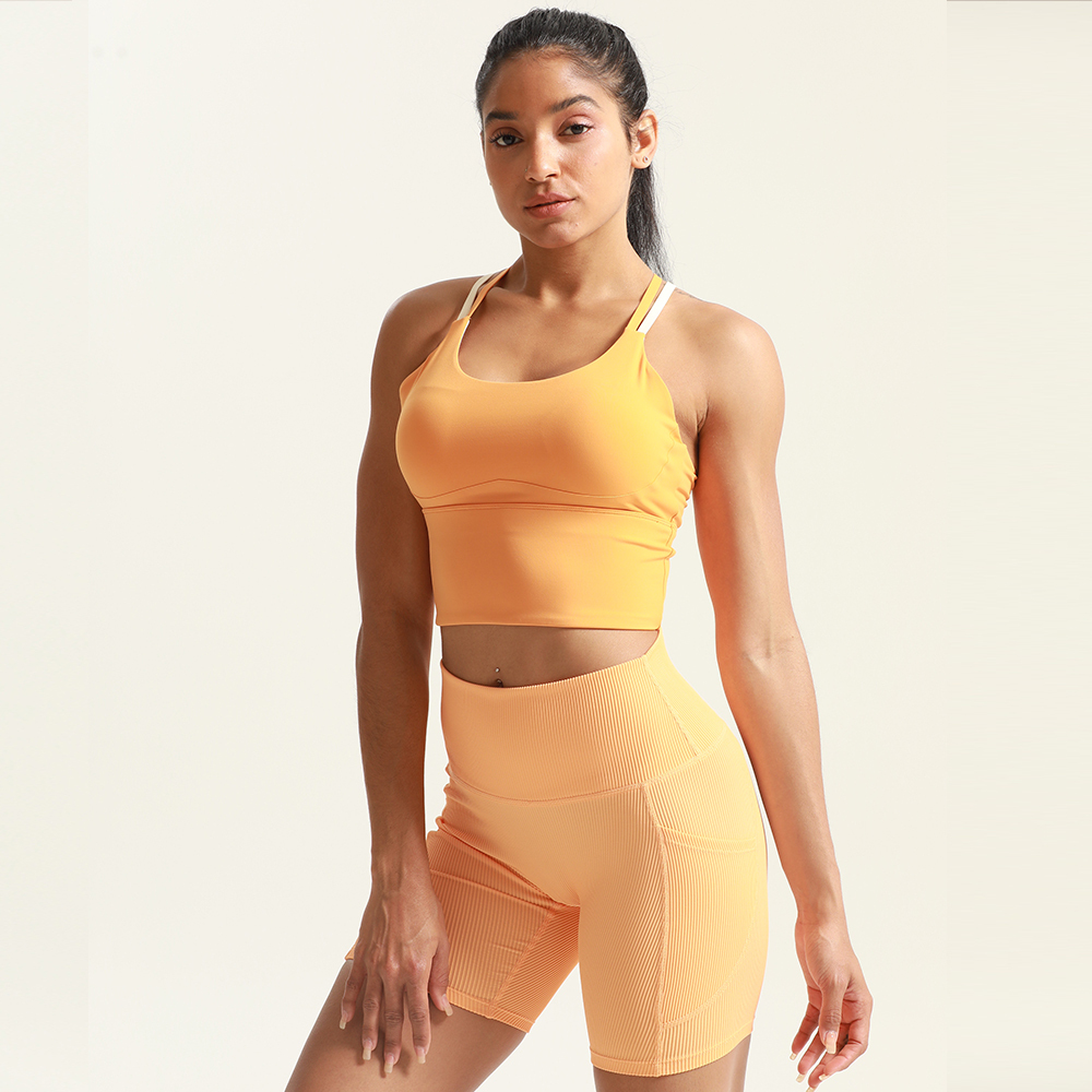 Laser Cut Bonded Bra Legging Sets Sportswear Women's Breathable Yoga