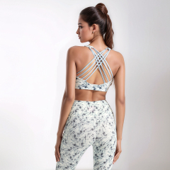 Customized Women's Sports Wear Printed Gym Yoga Sets