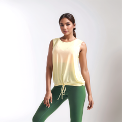 OEM Women Workout Sport T-Shirt Backless Hollow-out Gym Tank Tops