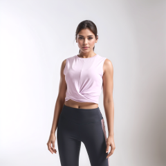 ODM/OEM Services Activewear Women′s Gym Wear Tank Tops Sport T-Shirt