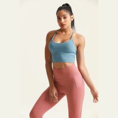 Custom Women Gym Wear Sleeveless Tank Tops Cross Back Sports Bra