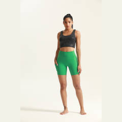 Custom Women Workout Crop Tank Tops Gym Fitness Shorts  Sets