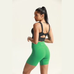 Custom Women Workout Crop Tank Tops Gym Fitness Shorts  Sets