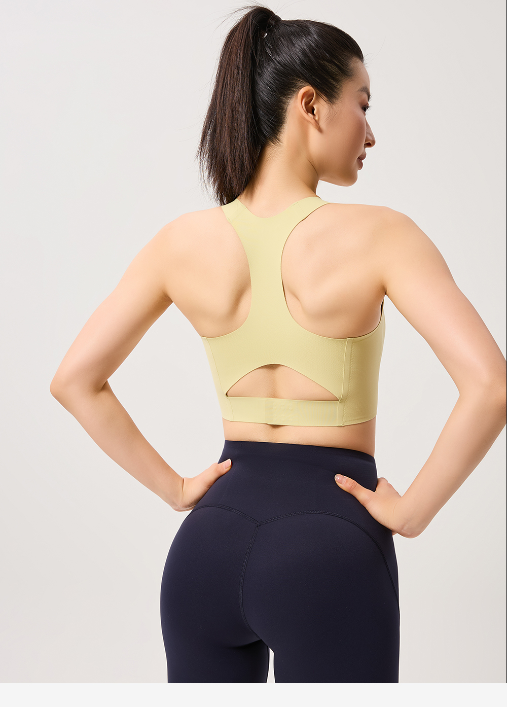 Custom Bonded Seamless Sports Bra Crop Tank Tops