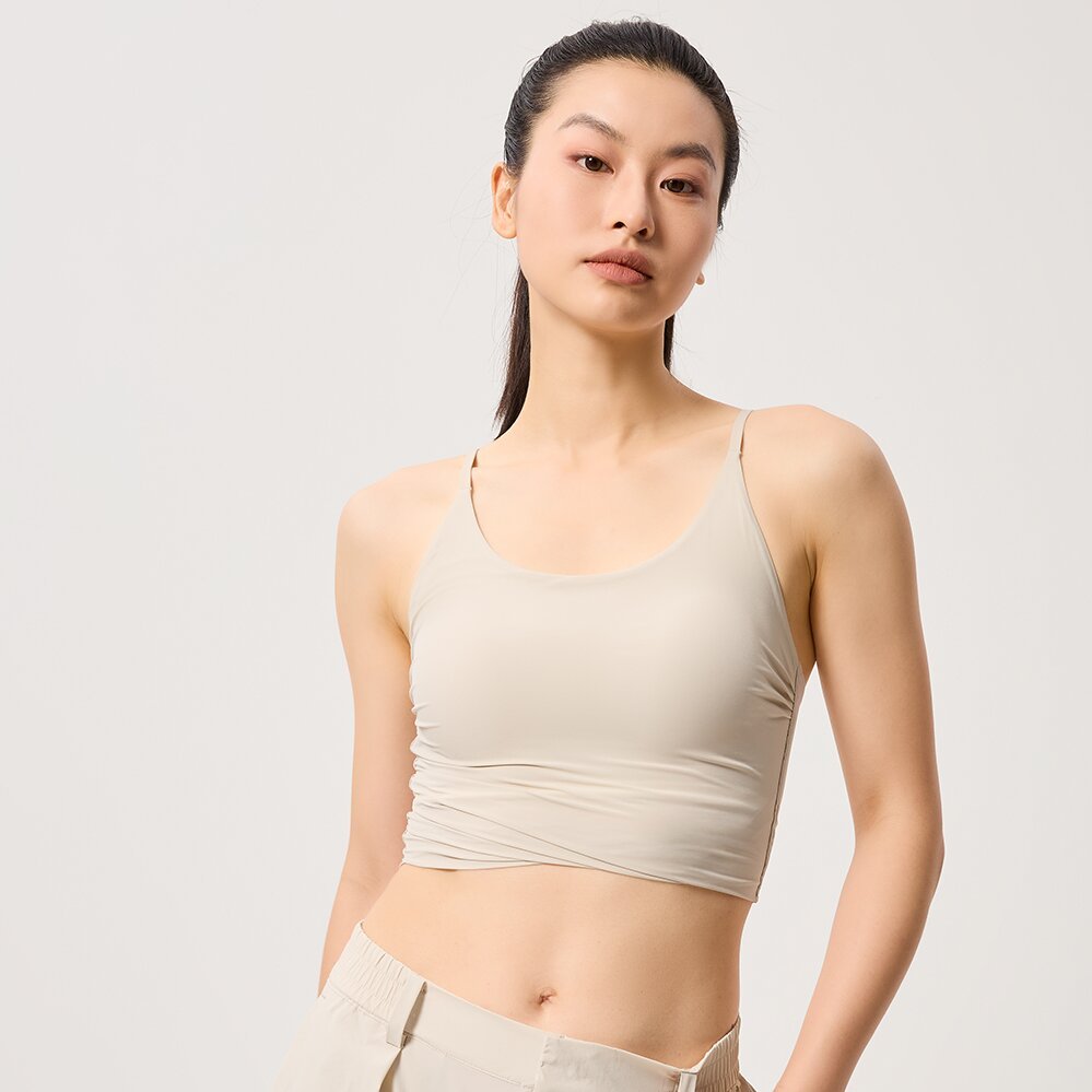 Strappy Cross Back Sports Workout Tops
