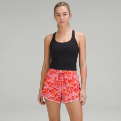 Women's Floral Print Drawstring Running Shorts