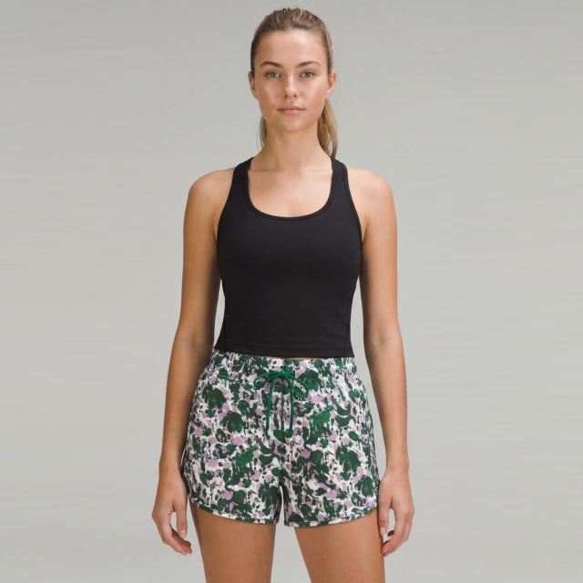 Women's Abstract Print Drawstring Running Shorts