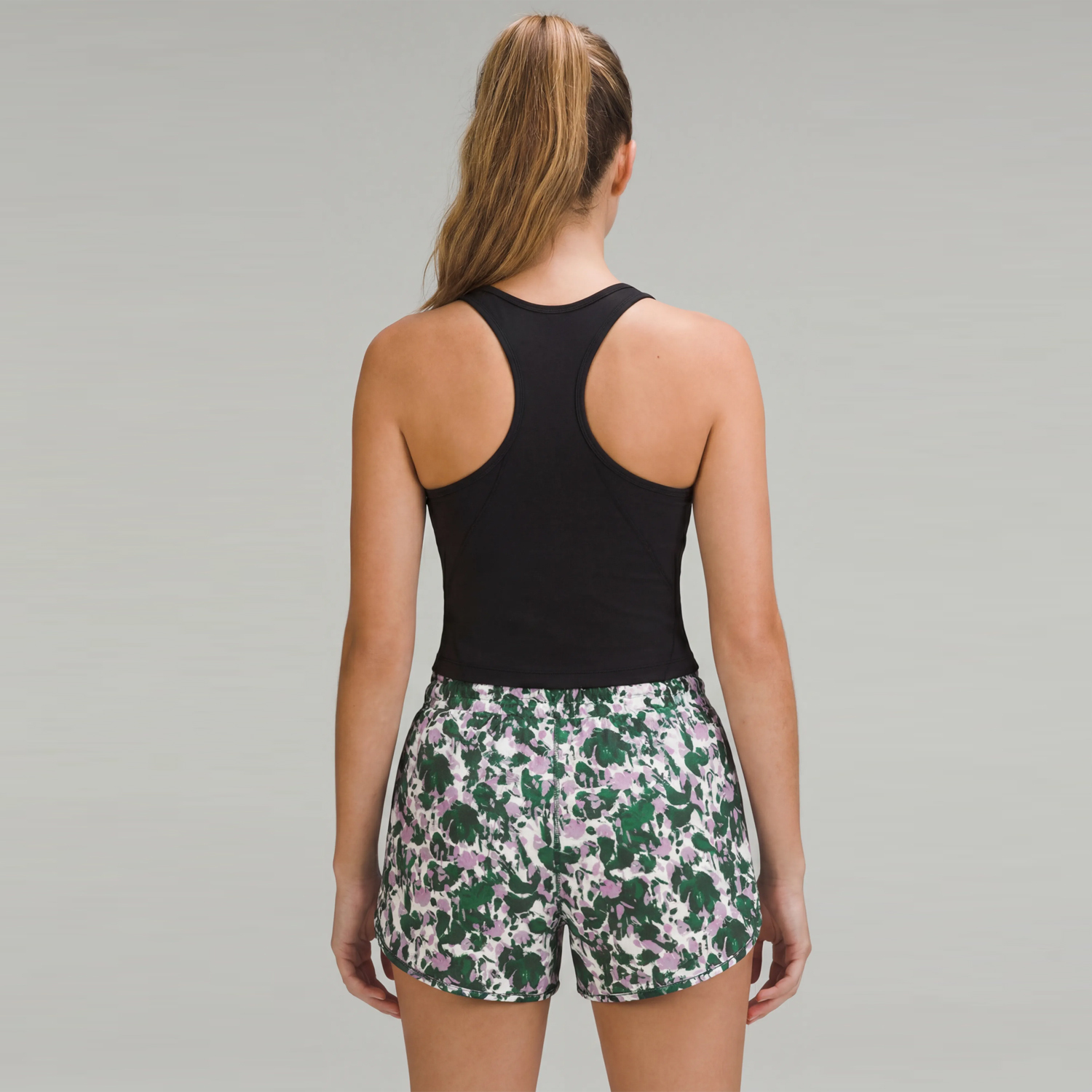 Women's Abstract Print Drawstring Running Shorts