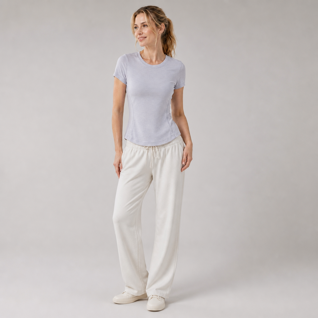 Women's Crew Neck Short Sleeve Gym Wear Sport Running Shirts