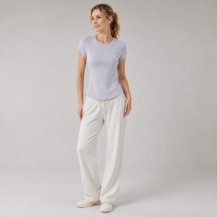 Women's Crew Neck Short Sleeve Gym Wear Sport Running Shirts