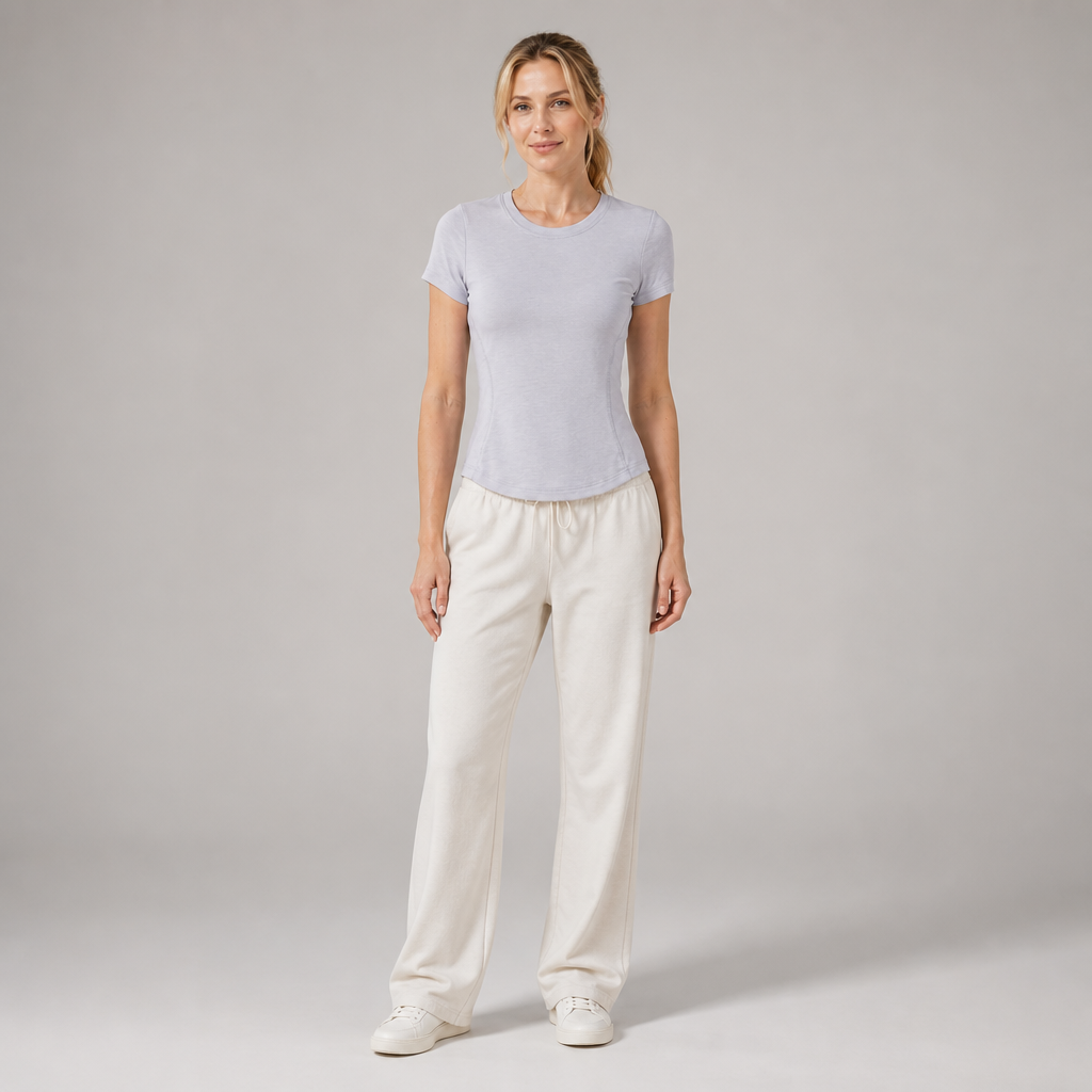 Women's Crew Neck Short Sleeve Gym Wear Sport Running Shirts