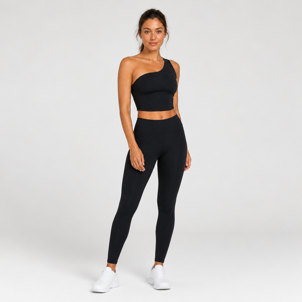 Women's One Shoulder Sports Yoga Bra
