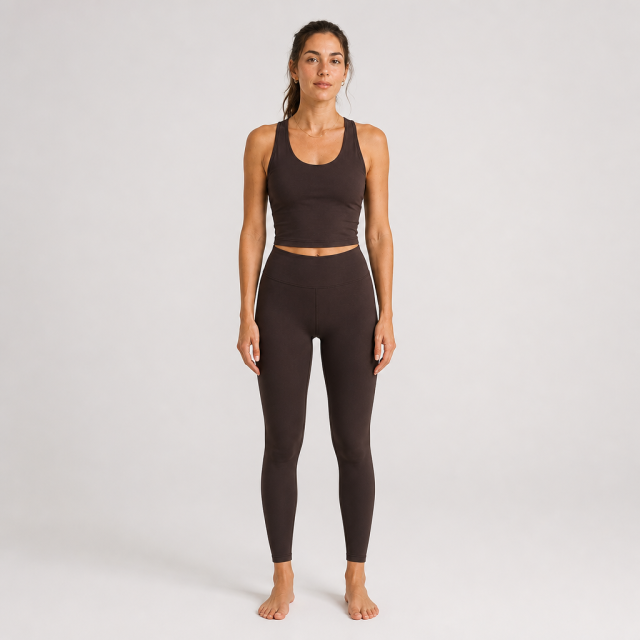 Women's Crew Neck Racerback Open Back Sports Tank Tops