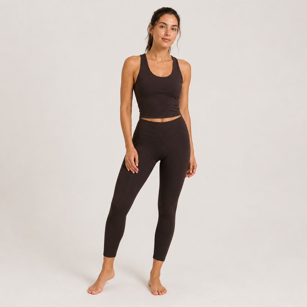 Women's Crew Neck Racerback Open Back Sports Tank Tops