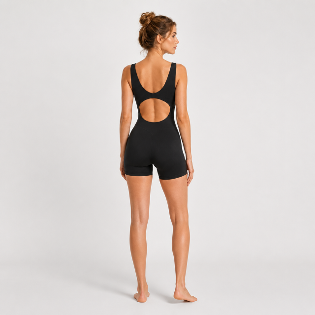 Women's Slim One Piece Bodycon Yoga Jumpsuit