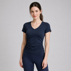 Women's Short Sleeve Sports Workout Yoga Tops