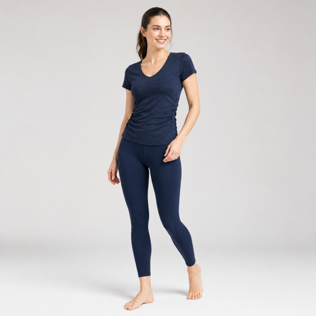 Women's Short Sleeve Sports Workout Yoga Tops