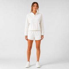 Women's Half Zipper Stand Collar Casual Sport Jackets