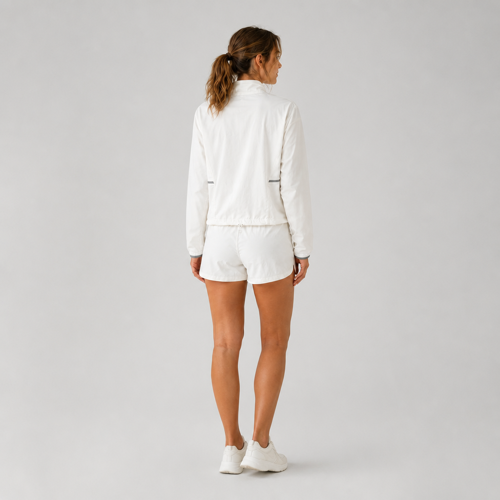 Women's Half Zipper Stand Collar Casual Sport Jackets