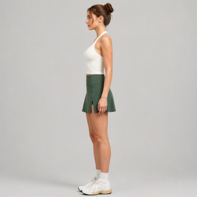 Women's High Waist A-Line Tennis Golf Skort