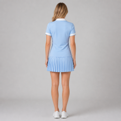 Women's Bonded Half Zip Color Block Golf Polo Shirt