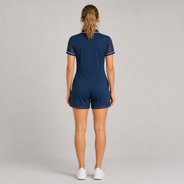 Women's Casual Golf Woven Romper Jumpsuit