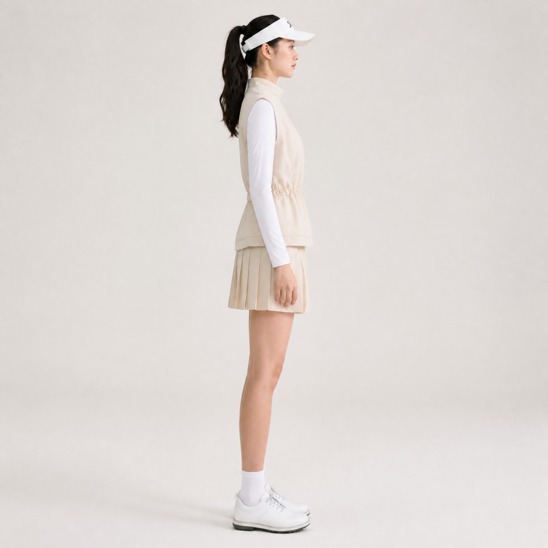 Women's Golf Mock Neck Quarter Zip Sum protection Jacket