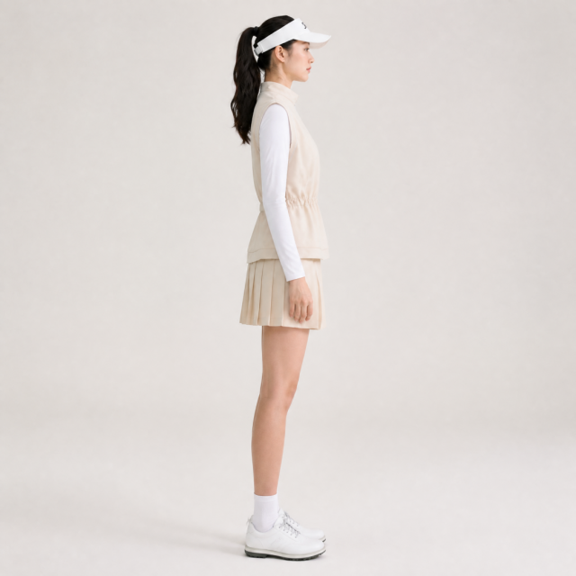 Women's Golf Mock Neck Quarter Zip Sum protection Jacket