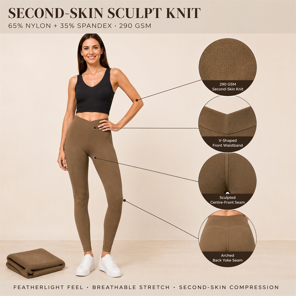 Women's V-Shaped Waist Sculpt Yoga Leggings
