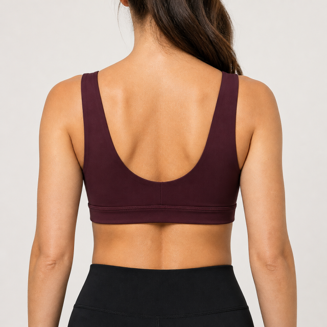 Women's Supportive Underband Plunge Sports Bra
