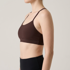Women's Spaghetti Strap Racerback Strappy Back Yoga Sports Bra