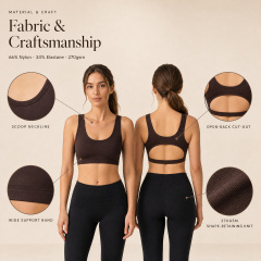 Women's Sculpted Compression Open Back Sports Bra