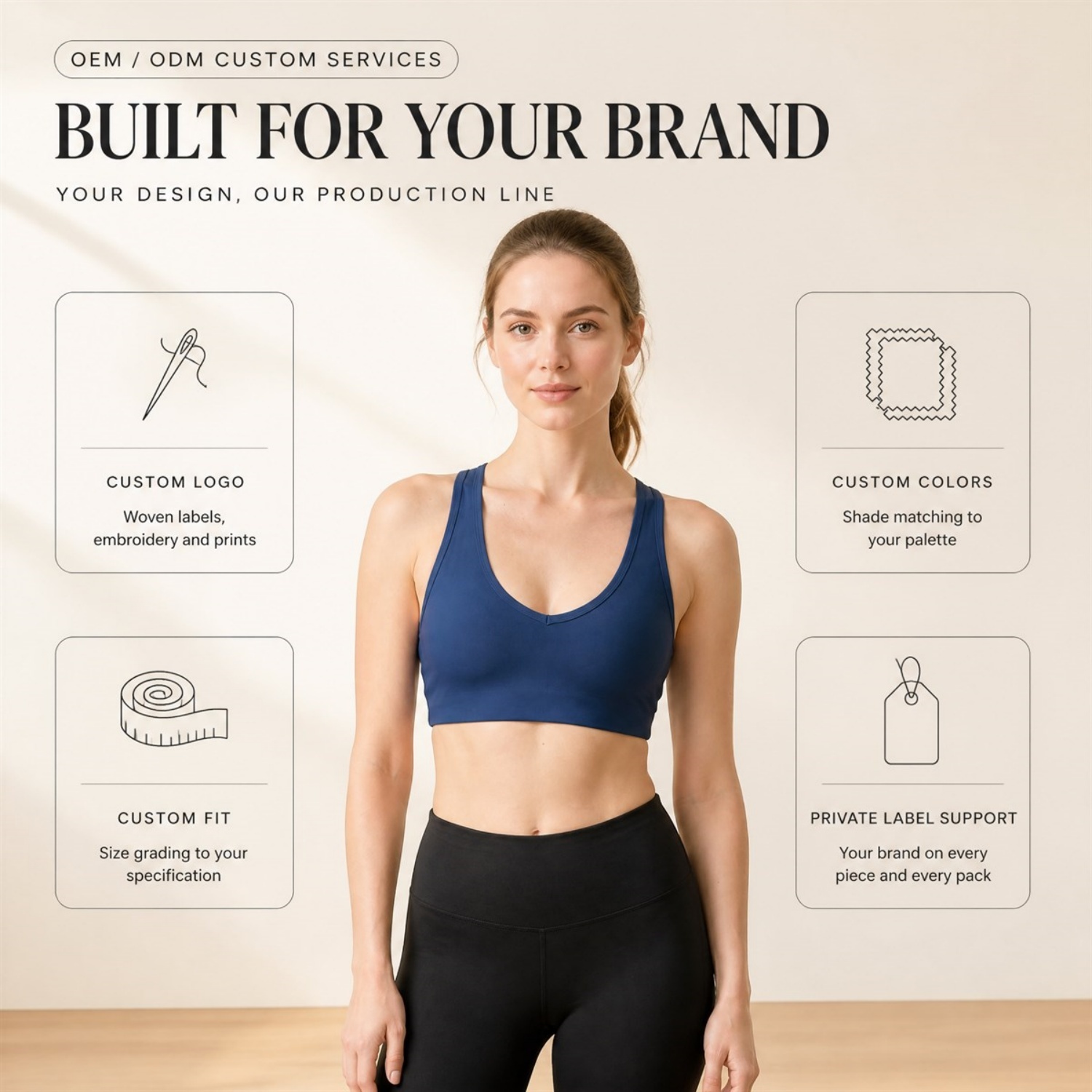 Women's Sculpted Compression Open Back Sports Bra