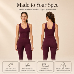 Women's Double Layer Straps Longline Workout Training Tank Top