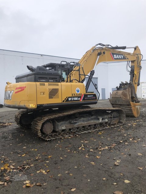 SANY SY215C 21ton Crawler Digger Machine Construction Medium Excavator