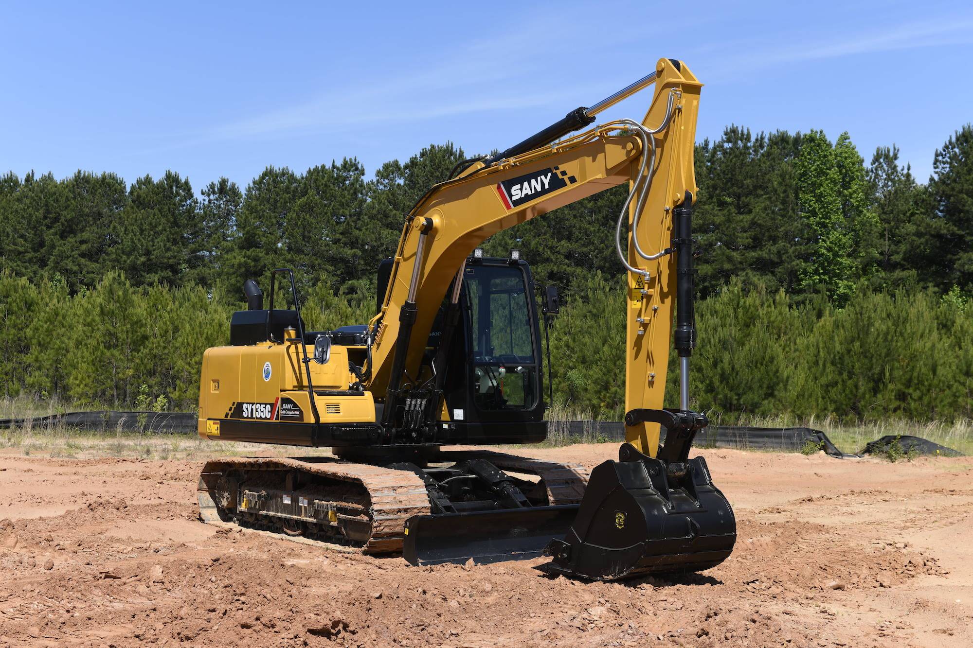 SANY SY135C 15 ton excavator long arm hydraulic excavator