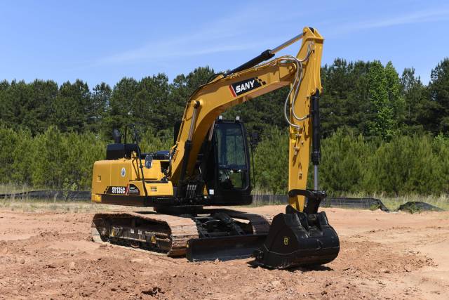 SANY SY135C 15 ton excavator long arm hydraulic excavator