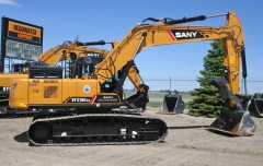 SANY SY215C 21ton Crawler Digger Machine Construction Medium Excavator