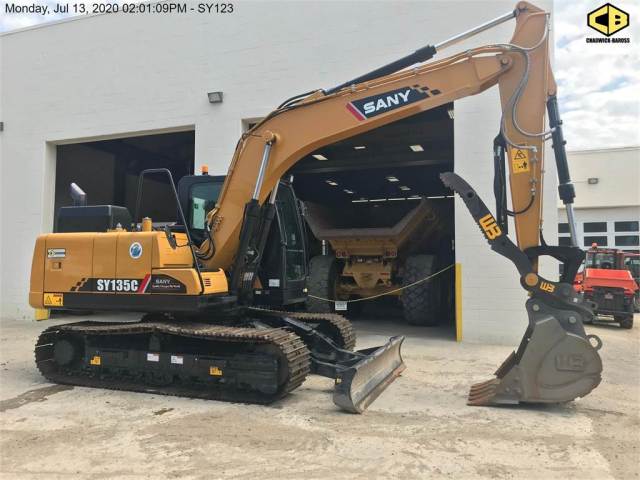 SANY SY135C 15 ton excavator long arm hydraulic excavator
