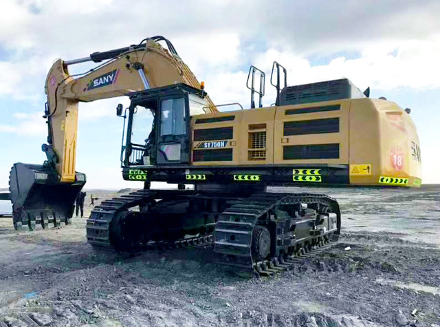 SANY SY750H Construction Works 75 Tons Large Crawler rc Hydraulic Excavator