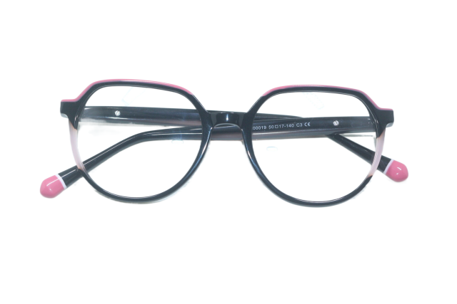2023 Trendy Laminated Acetate Optical Eyewear Frames for Woman Glasses Acetate Eyewear